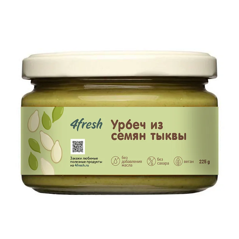 

Урбеч из тыквенных семечек 4fresh FOOD, 225 г