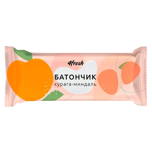 

Батончик фруктово-ореховый «Курага-Миндаль» 4fresh FOOD, 35 г