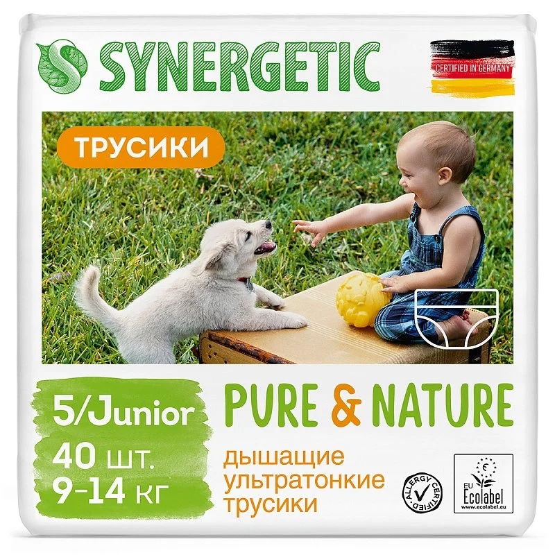 

Подгузники-трусики Pure&Nature, 5/JUNIOR (9-14кг)